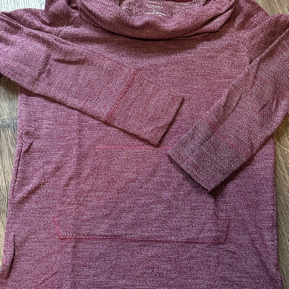 Sonoma Burgundy Cowl Neck Sweatshirt - Picture 2 of 4
